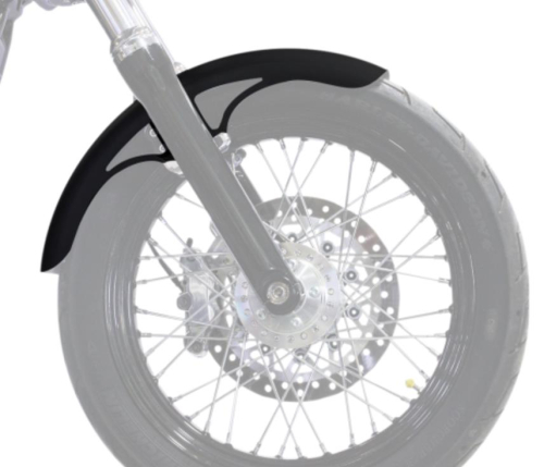 Klock Werks - Klock Werks Tire Hugger Series P-Tom Front Fender with Chrome Mounting Blocks for 19in. Wheels - KWF-03-0021