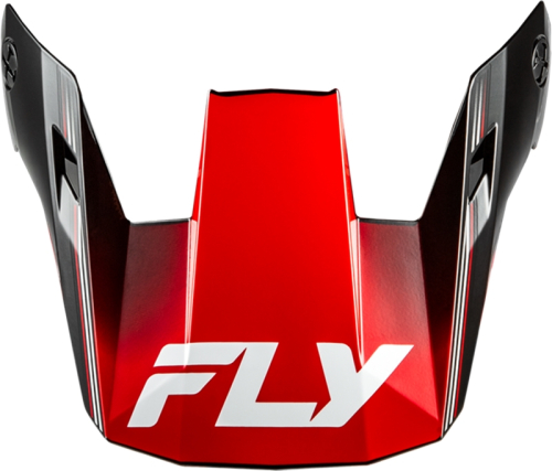 Fly Racing - Fly Racing Visor for Rayce Repeat Helmets - Black/Red - XL - 73-8622VX