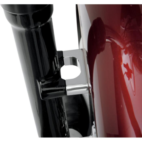 Klock Werks - Klock Werks Tire Hugger Front Fender Mounting Blocks for 21in. Tire - Chrome Finish - KWFS-02-0106-C
