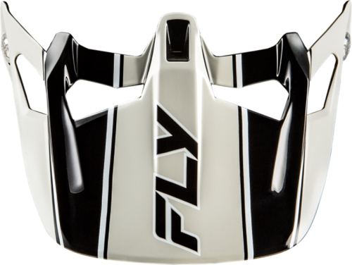 Fly Racing - Fly Racing Visor for Werx-R Flow Carbon Helmets - Black/Grey - 73-9230V
