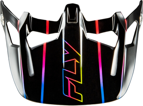 Fly Racing - Fly Racing Visor for Werx-R Flow Carbon Helmets - Black/Multi - 73-9233V