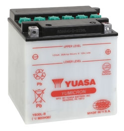 Yuasa - Yuasa YuMicron Battery - YB30L-B - YUAM22H30TWN