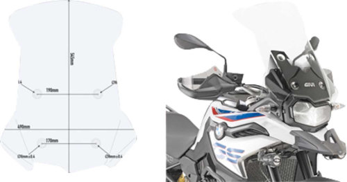 GIVI - GIVI Windshield - D5127ST