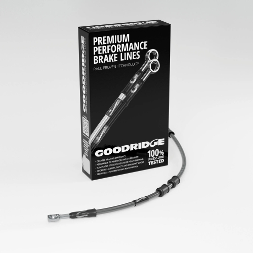 Goodridge - Goodridge GR Powersports Clutch Line - Stainless Steel - Carbon - HN0753-1CC-CB