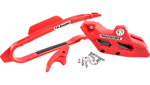T.M. Designworks - T.M. Designworks Chain Guide and Slider Kit - Red - FXK-BT2-RD