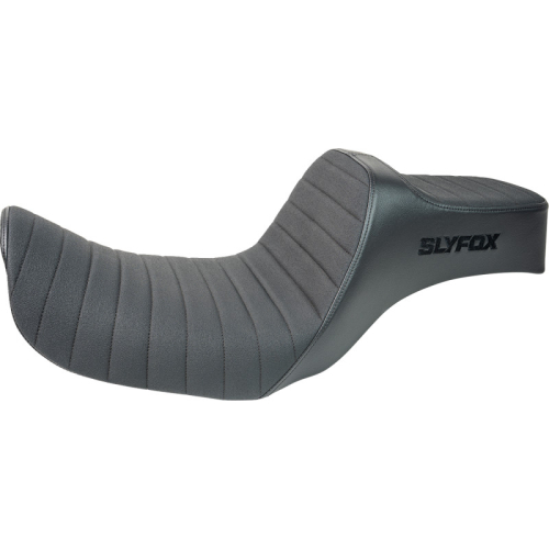 SLYFOX - SLYFOX Highnoon Seat - 11-1/2in. Front 7in. Rear - Smooth w/ Slip Stop and Black Logo - 4694A-slyfox