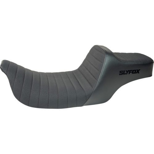 SLYFOX - SLYFOX Highnoon Seat - 11-1/2in. Front 7in. Rear - Smooth w/ Slip Stop and Black Logo - 4702A-SlyFox