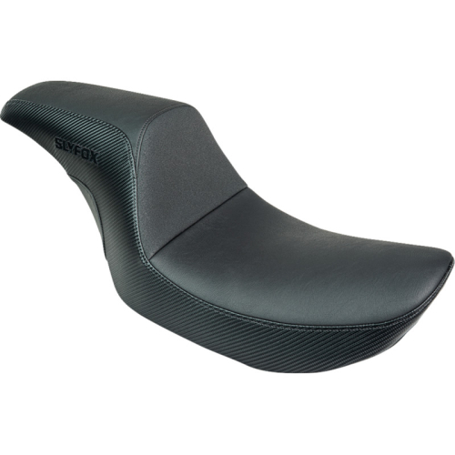 SLYFOX - SLYFOX Drifter Seat - 11in. Front 5-1/2in. Rear - Smooth Vinyl w/ Black Logo - SlyFox4681A