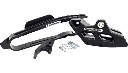 T.M. Designworks - T.M. Designworks Chain Guide and Slider Kit - Black - FXK-BT2-BK