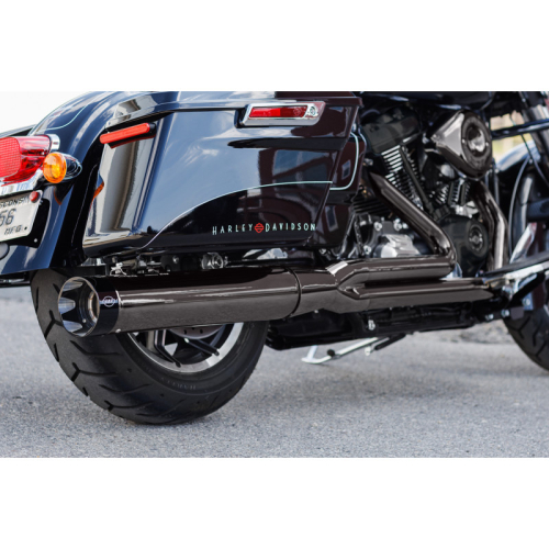 S&S Cycle - S&S Cycle 2-into-1 Lava Chrome Sidewinder Exhaust System - 50-State - 550-1123