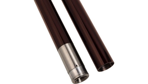 Custom Cycle - Custom Cycle 49mm Deep Red Carbon Fiber Fork Tubes - 23.75in. - 716100