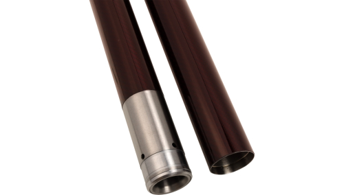 Custom Cycle - Custom Cycle 49mm Deep Red Carbon Fiber Fork Tubes - 23.875in. - 716103