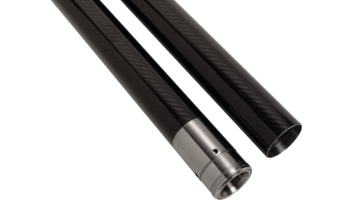 Custom Cycle - Custom Cycle 49mm Black Carbon Fiber Fork Tubes - 23.75in. - 716000