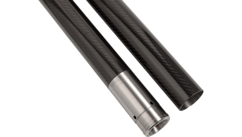 Custom Cycle - Custom Cycle 49mm Black Carbon Fiber Fork Tubes - 23.875in. - 716003