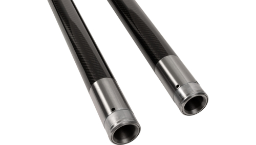 Custom Cycle - Custom Cycle 49mm Black Carbon Fiber Fork Tubes - 25.875in. - 716004