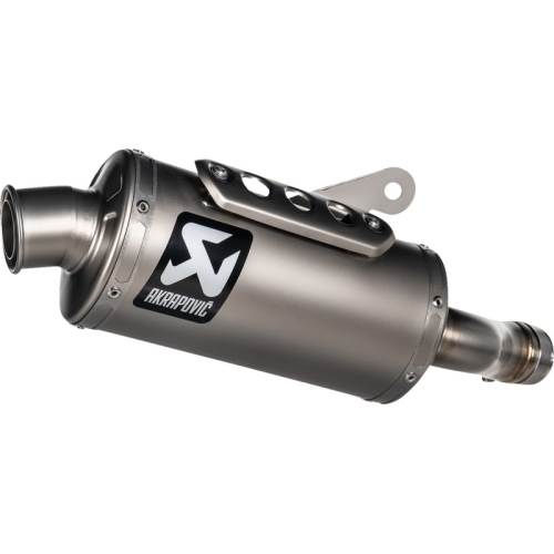 Akrapovic - Akrapovic Slip-On Motorcycle Muffler - Single Titanium Muffler w/ Titanium End Cap - S-T4SO1-HDT
