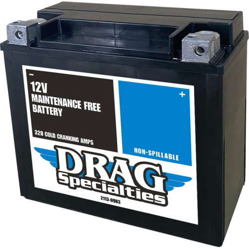 Drag Specialties - Drag Specialties AGM Maintenance-Free Battery - 2113-0983