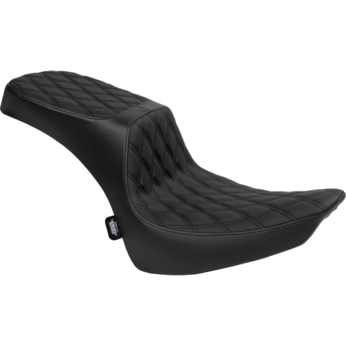 Drag Specialties - Drag Specialties Performance Predator 2-Up Seat - Double Diamond - Black Thread - 0802-1641