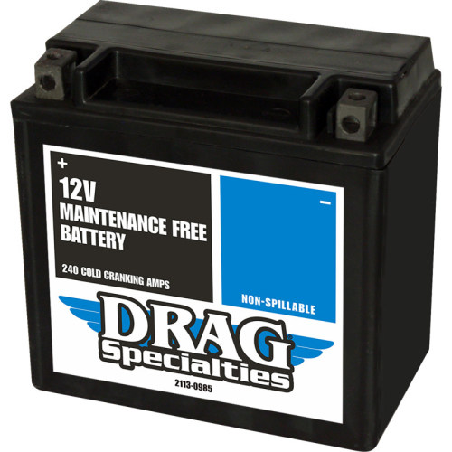 Drag Specialties - Drag Specialties AGM Maintenance-Free Battery - 2113-0985