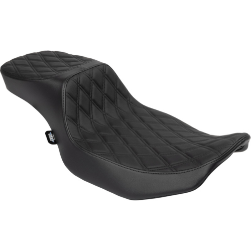 Drag Specialties - Drag Specialties Performance Predator 2-Up Seat with Extended Reach - Double Diamond - 0801-1941