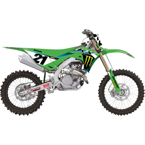 DCOR - DCOR 2025 Monster Energy Complete Graphic Kit - Black Background - 20-20-675