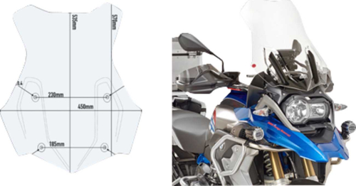 GIVI - GIVI Windshield - 5124DT