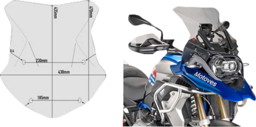 GIVI - GIVI Windshield - 5124D