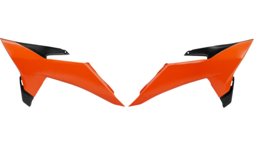 UFO Plastics - UFO Plastics Replacement Radiator Shrouds - Orange/Black - KT05025#127
