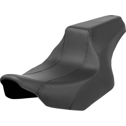 Saddlemen - Saddlemen FXR Division Signature Series Seat- Black w/ Perforated Inserts - FD82307