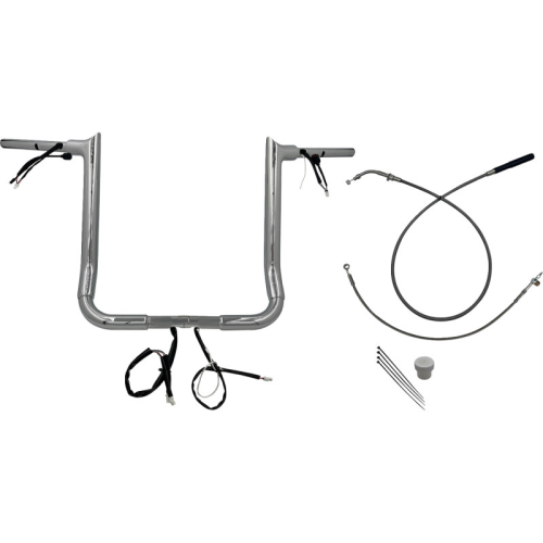 Fat Baggers, Inc. - Fat Baggers, Inc. 1-1/2in. EZ Install Pointed Top Handlebar Kit - Chrome - 849016