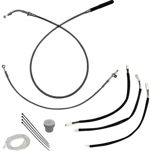 Fat Baggers, Inc. - Fat Baggers, Inc. +2in. Install Plus Handlebar Installation Kit - Braided - 149011
