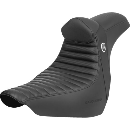 Saddlemen - Saddlemen Pro Series SDC Performance Gripper TR CF Seat with Drivers Backrest - SC81829TB