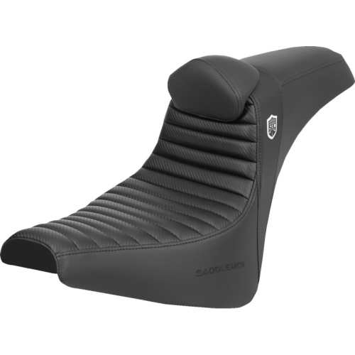 Saddlemen - Saddlemen Pro Series SDC Performance Gripper TR CF Seat with Drivers Backrest - SC81830TB