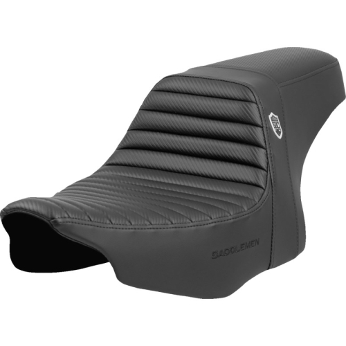 Saddlemen - Saddlemen Pro Series SDC Performance Gripper Seat without Driver Backrest - Tuck-n roll - SC82307T