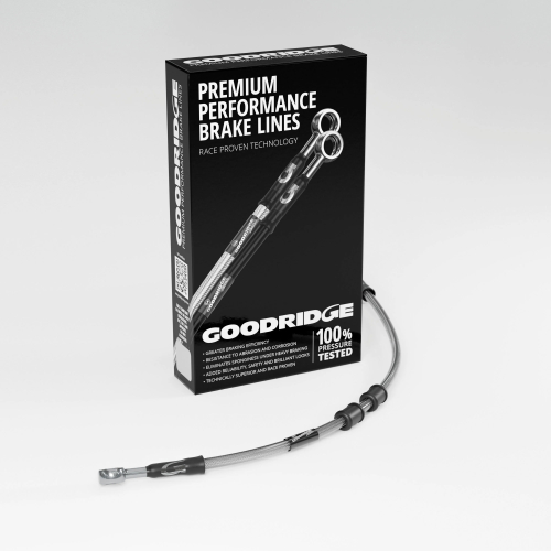 Goodridge - Goodridge GR Powersports Clutch Line - Stainless Steel - Clear - HD2104-1CC-CL
