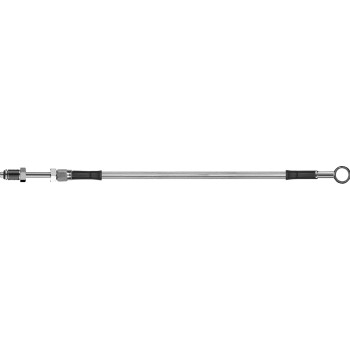Goodridge - Goodridge Stainless Steel Braided Hydraulic Clutch Line Kit - 73in. - Polished Stainless Steel - HD2001-1CC-CL73