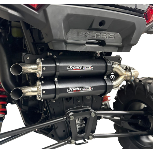 Trinity Racing - Trinity Racing Stage 5 Dual Slip-On - Black - TR-4186S-BK