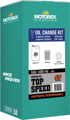Motorex - Motorex Top Speed Oil Change Kit - 0.65L - 10W/40 - 311244