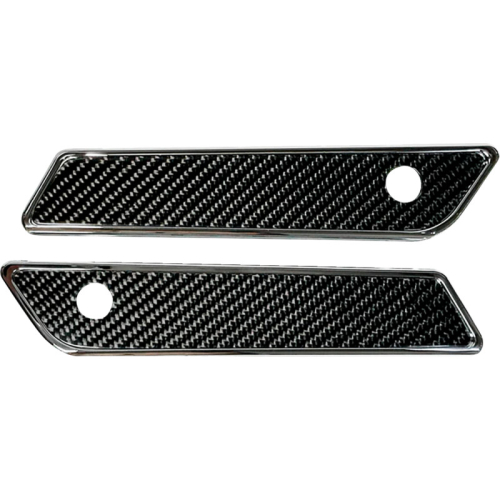 Pro-One Performance - Pro-One Performance Saddlebag Latch Ball-Milled Covers - Chrome - 104725