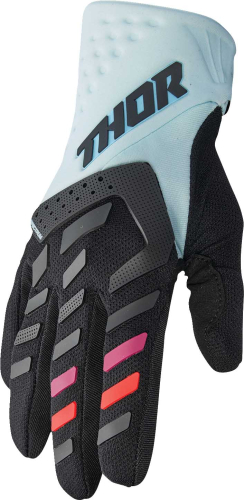 Thor - Thor Spectrum Womens Gloves - 3331-0237 - Black/Light Mint - X-Large