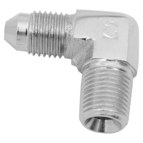 Russell - Russell Cycleflex Universal Brake Line Fitting - 1/8in Male NPT - #3 90 Degrees - R4279C
