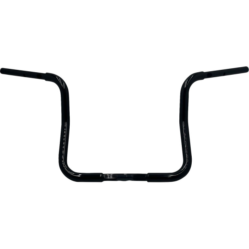 Fat Baggers, Inc. - Fat Baggers, Inc. 1-1/4in. Ez Install Reduced Reach Round Top Handlebar - Gloss Black - 943013-B