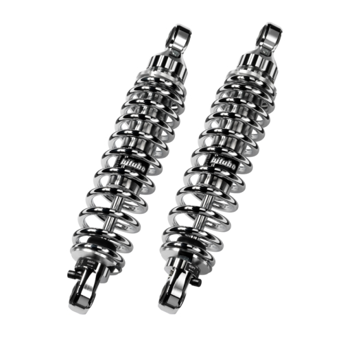 Bitubo - Bitubo WME0 Adjustable Twinshocks with Spring Preload - L.367mm. - Chrome - H0007WME03