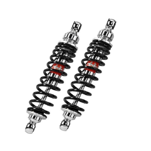 Bitubo - Bitubo WME5 Adjustable Twinshocks with Spring Preload - L.376mm. - Chrome - H0072WME53
