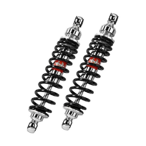 Bitubo - Bitubo WMB0 Adjustable Twinshocks with Spring Preload - L.351mm. - Chrome - H0060WMB03
