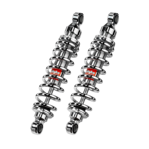Bitubo - Bitubo WMB0 Adjustable Twinshocks with Spring Preload - L.351mm. - Chrome - H0009WMB03