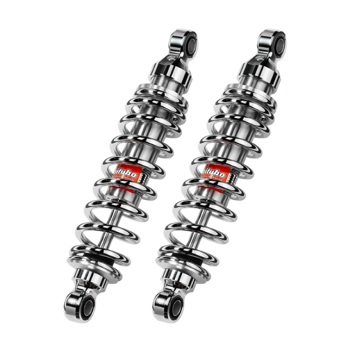 Bitubo - Bitubo WMB0 Adjustable Twinshocks with Spring Preload - L.336mm. - Chrome - H0004WMB03