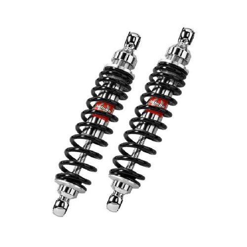 Bitubo - Bitubo WMB0 Adjustable Twinshocks with Spring Preload - L.367mm. - Chrome - H0007WMB03