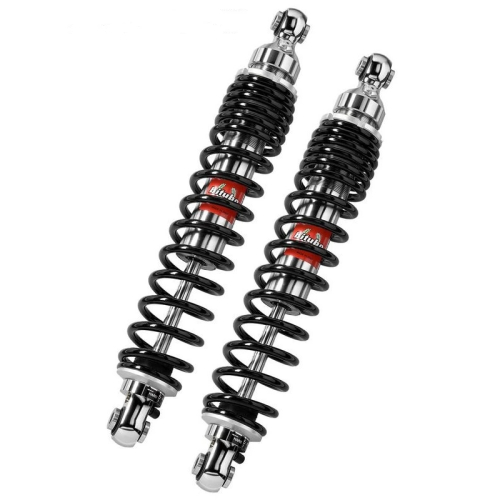 Bitubo - Bitubo WME0 Adjustable Twinshocks with Spring Preload - L.390mm. - Chrome - G0023WME03
