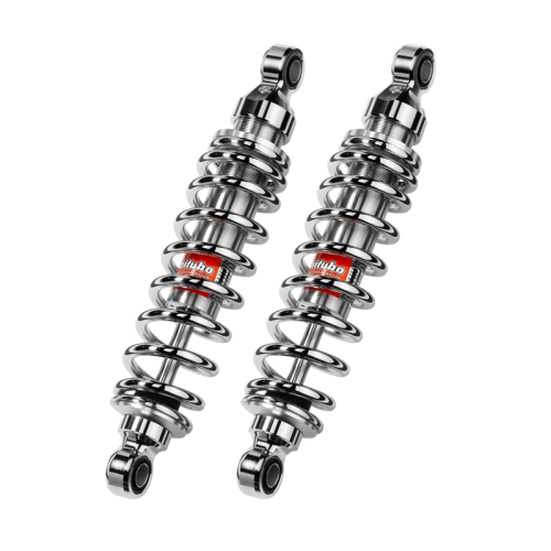 Bitubo - Bitubo WMB0 Adjustable Twinshocks with Spring Preload - L.362mm. - Chrome - H0005WMB03